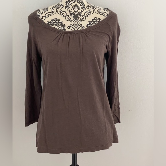 Dalia Collection Soft Brown Shirt Medium - Picture 1 of 3